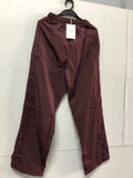 Vevesc Fashion Vintage Lace Patchwork Nylon Wide Leg Pants Summer New Loose  Y2k E-Girl High Waist Straight Trousers