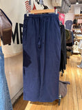 Vevesc  Navy Drawstring Loose Pants Woman Autumn Sexy Low Waist Pockets Fashion Streetwear Straight Long Pant Baggy Vintage Trousers