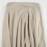 Vevesc  Boho Vacation Long Skirts Womens Solid Two Layers Asymmetrical Bandage Skirt