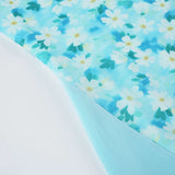 Vevesc  Side Mesh Patchwork Floral Print Mermaid Skirt Holiday Cute Ruched Long Skirts Korean Style Outfits Sweet Bottoms Y2K
