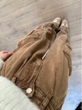 Vevesc Spring Women Khaki Y2k Cargo Jeans Baggy Harajuku 90s Aesthetic Denim Trousers Vintage Jean Pants Japanese Style Trashy Clothes