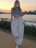 Vevesc Casual Korean Fashion Sweatpants Women Hip Hop Streetwear Joggers Loose Vintage Pants Harajuku Hippie Trousers Female