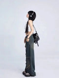 Vevesc  Bodycon Skinny Crop Top Halter Camis Graphic Sequin Star Cropped harajuku fairycore 2000s y2k grunge korean clothing summer tee