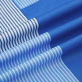 Vevesc  Sweetown Grunge Aesthic Color Block Blue Stripe Baggy Trousers For Women Elastic Waist Loose Casual Woven Pants Lazy Homewear