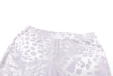 Vevesc  Sexy 2piece Set Leopard Print Women Backless Sleeveless Deep v-Neck Halter Bodysuits+Stretch Shorts Street Matching Suit