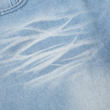 Vevesc  Fashion Light Blue Washed Casual Jeans Y2K Street Style Straight Denim Pants Women Summer Minimalist Chic Outfits