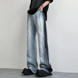 Vevesc Y2K Vintage High Waist Harajuku Loose Jeans Pants Korean Fashion Women's Grunge Wide Leg Oversized Denim Trouser Female Clothes