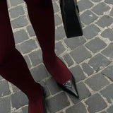 Vevesc  Women's Tights Slim Stockings Pantyhose Super Elastic Large Size Leggings Red Women's Sexy Tights Spring Autumn Winter