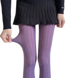 Vevesc  Women's Stockings Sexy Slim Pantyhose Spring Autumn Winter Leggings New Solid Color Retro Super Stretch Tights Stockings