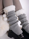 Vevesc Autumn Winter Harajuku Spliced Design Socks Y2k Aesthetic Hollow Out Punk All Match Stocking American Streetwear Leg Warmers