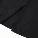 Vevesc  new women's clothing European and American style casual elegant design with belt crepe fabric MIDI dress