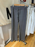 Vevesc  Drawstring Raw Hem White Straight Long Pants Sweet Cute High Waist Raw Hem Trousers Summer Casual Sport Sweatpant Chic
