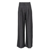 Vevesc  Retro Striped Casual Wide Leg Pants Spring and Summer Women's Fashion Commuting Versatile High Waist Loose Straight Leg Pants