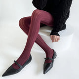 Vevesc  Women's Stockings Sexy Slim Pantyhose Spring Autumn Winter Leggings New Solid Color Retro Super Stretch Tights Stockings