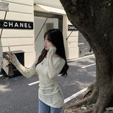Vevesc Black Vintage Y2K Hollow Out Knitted Sweater Women Harajuku Sexy Slim Off Shoulder Jumper Korean Long Sleeve Tops Kpop Grunge