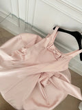 Vevesc  Y2K Sweet Mini Dress for Women Korean Bow Sleeveless Princess Birthday Party Short Dresses Summer Slim A-line Vestidos Clothes