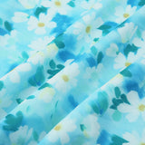 Vevesc  Side Mesh Patchwork Floral Print Mermaid Skirt Holiday Cute Ruched Long Skirts Korean Style Outfits Sweet Bottoms Y2K