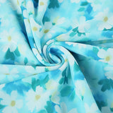 Vevesc  Side Mesh Patchwork Floral Print Mermaid Skirt Holiday Cute Ruched Long Skirts Korean Style Outfits Sweet Bottoms Y2K