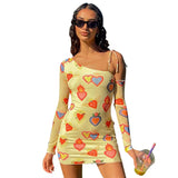 Vevesc Women Summer Autumn Long Sleeve Party Club Streetwear Bodycon Short Mini Dress   Beach VacationDress