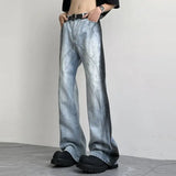 Vevesc Y2K Vintage High Waist Harajuku Loose Jeans Pants Korean Fashion Women's Grunge Wide Leg Oversized Denim Trouser Female Clothes
