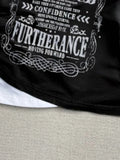 Vevesc Harajuku Women Vintage Letter Printing T-shirt Streetwear Bottoming Crop Tees Y2k Aesthetic Fake Two Pieces Halter Patchwork Top