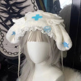 Vevesc Y2k Aesthetic Women Angel's Wings Hats Patchwork Lace Lolita Punk Sweet Hat All Match Japanese Fashion Popular Harajuku Cap