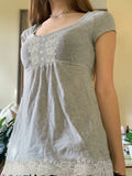 Vevesc  Cute Lace Trim Slim Simple T-Shirts Summer Sweet Basic All-Match Fashion Trendy Japanese Women’s Clothes