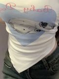 Vevesc Streetwear Grunge Cartoon Print Tanks Kawaii Cute Slim Sweet Y2k Aesthetic Tank Top Harajuku Women Irregular Camisole Trendy