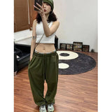 Vevesc Oversized Sweatpants Women Streetwear High Waist Wide Leg Pants Harajuku Black Baggy Joggers Korean Casual Sports Trousers