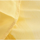 Vevesc  Yellow Pleated Long Skirts For Women Casual High Waist A-line Female Vestidos Spring Summer Loose Ladies Streetwear 2025 New