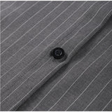 Vevesc  Striped Shirt Skirts Sets Women Sexy Single Breasted Blouse Hip Package Short Skirt 2025 Spring High Street Female Slim Outfits