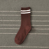 Vevesc Socks Women Woman Korean Version Japanese Striped Cotton Tube Pile Socks Spring Ins Tide Socks College Style Skarpety Cotton Sox