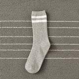 Vevesc Socks Women Woman Korean Version Japanese Striped Cotton Tube Pile Socks Spring Ins Tide Socks College Style Skarpety Cotton Sox