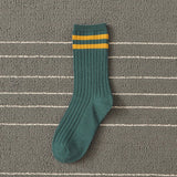 Vevesc Socks Women Woman Korean Version Japanese Striped Cotton Tube Pile Socks Spring Ins Tide Socks College Style Skarpety Cotton Sox