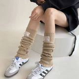 Vevesc Korean Label Over-knee Leg Warmers Sleeves WOMEN Arm Covers Japanese Leggings Y2k Wool Thigh Socks Punk Multifunctional Gloves