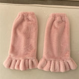 Vevesc Japanese Leg Warmers Harajuku Boot Cuffs Long Ankle Warmer JK Lolita Socks Boho Knit Sock Sets Thigh Garter Winter Leg Warmers