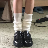 Vevesc Leg Warmers Japanese Lolita Sweet Girl Socks Wool Knitted Foot Cover Cosplay Women Socks Gothic Long Socks Cuffs Ankle Warmer