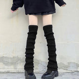 Vevesc Over Knee Leg Warmer Lengthened 70cm JK Uniform Long Socks Lolita Knitted Boot Socks Pile Up Socks Foot Warming Cover
