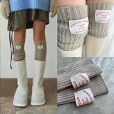 Vevesc Korean Label Over-knee Leg Warmers Sleeves WOMEN Arm Covers Japanese Leggings Y2k Wool Thigh Socks Punk Multifunctional Gloves