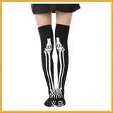 Vevesc Cross Stockings Cosplay Black Women Punk Harajuku Dark Gothic Y2K Festival Party Hosiery Long Socks Knee Lolita Girls High Socks