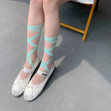 Vevesc Cross Tie Invisible Socks Ballet Lace Boat Sock JK Lace Strappy Lolita DIY Ripped Straps Cotton Low Cut Socks Invisible Stocking